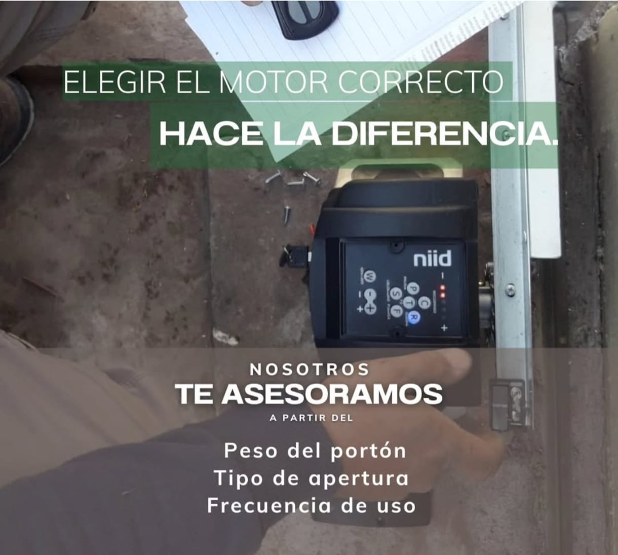 Venta e instalación de motores para portones corredizos y levadizos.